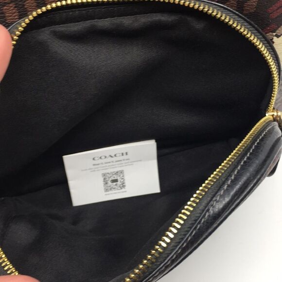 Coach Court Backpack With Brushed Plaid Print CN763 - Picture 11 of 17